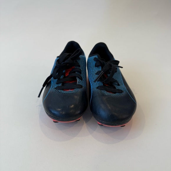 Puma Kids Black and Blue Soccer Shoes - Picture 3 of 5